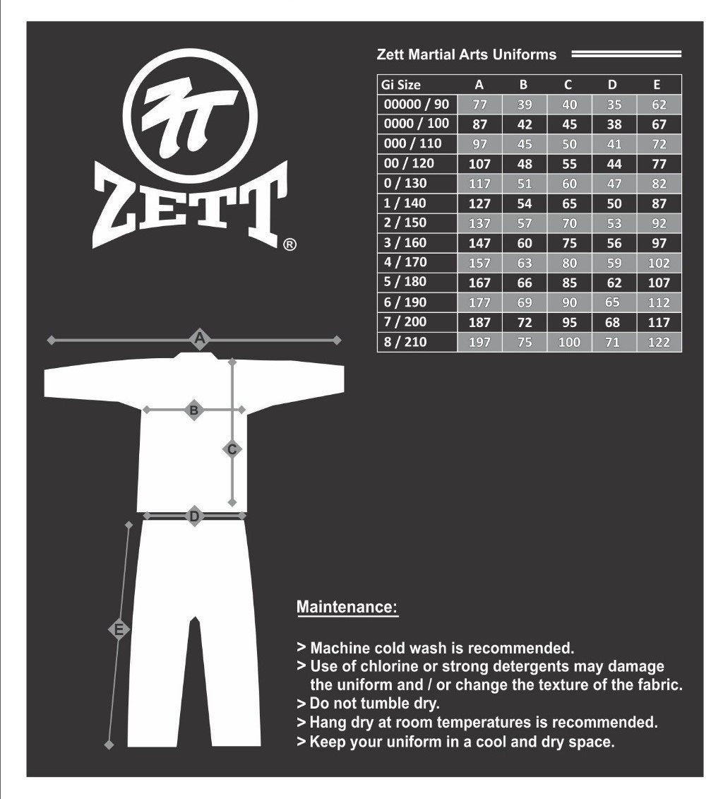 ZETT LIGHT WEIGHT KYOKUSHIN GI - KYOKUSHIN UNIFORM (WHITE)