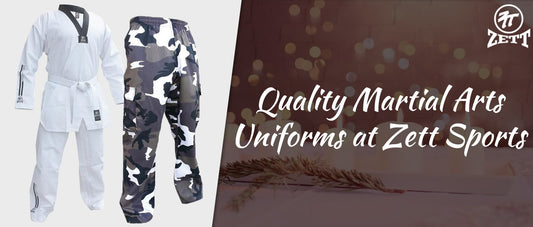 Quality Martial Arts Uniforms at Zett Sports