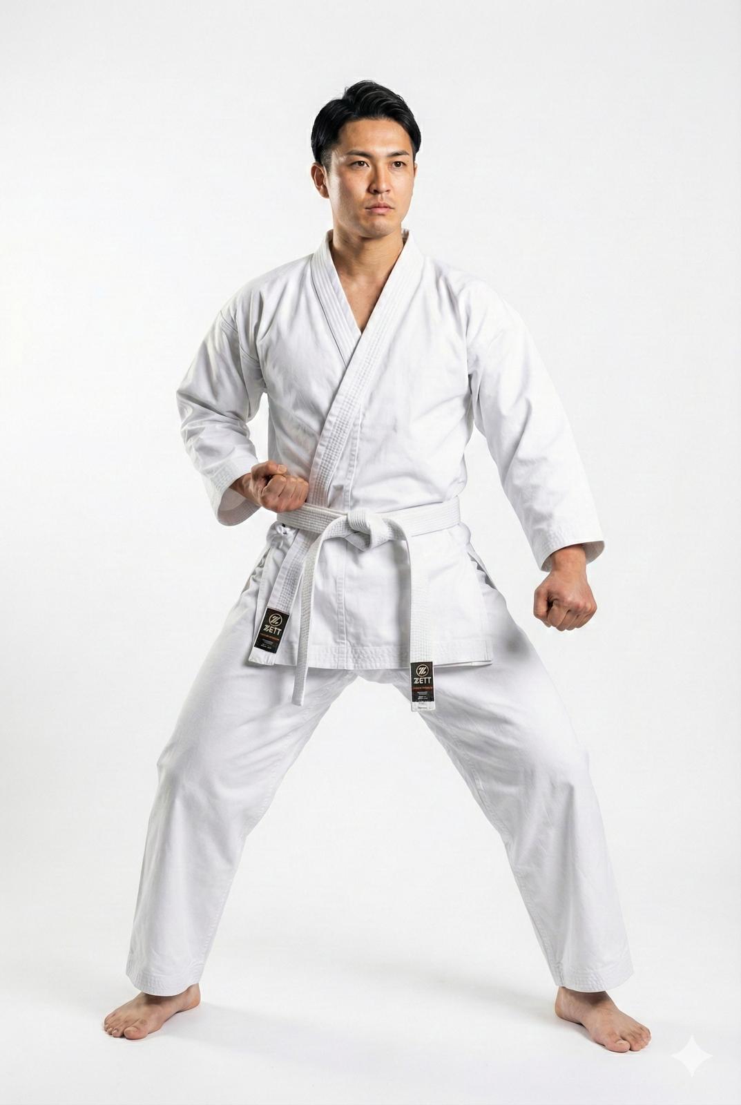 ZETT LIGHT WEIGHT KARATE GI - KARATE UNIFORM (WHITE)