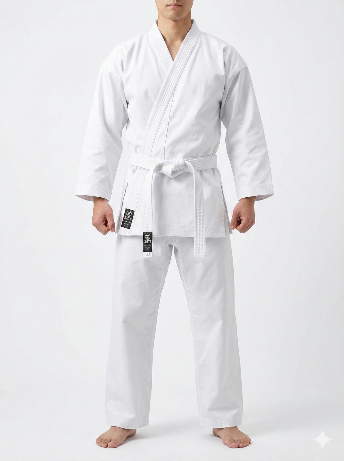 ZETT LIGHT WEIGHT KARATE GI - KARATE UNIFORM (WHITE)