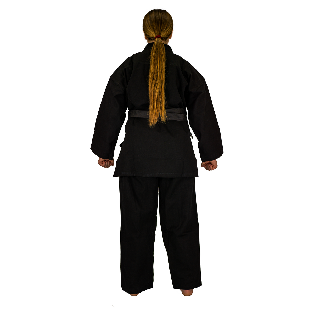 ZETT KARATE GI - 14OZ CANVAS UNIFORM (BLACK)