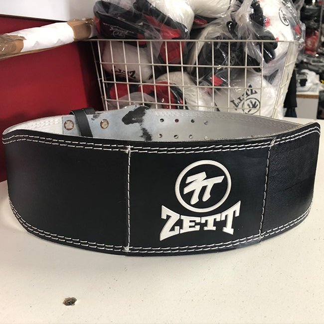 ZETT GYM BELTS LEATHER 4-INCH