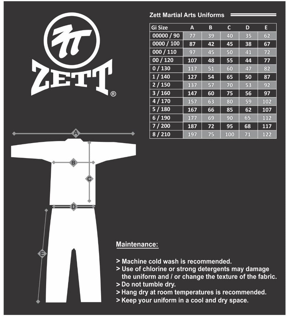 ZETT RIBBED TKD DOBUK - WHITE V