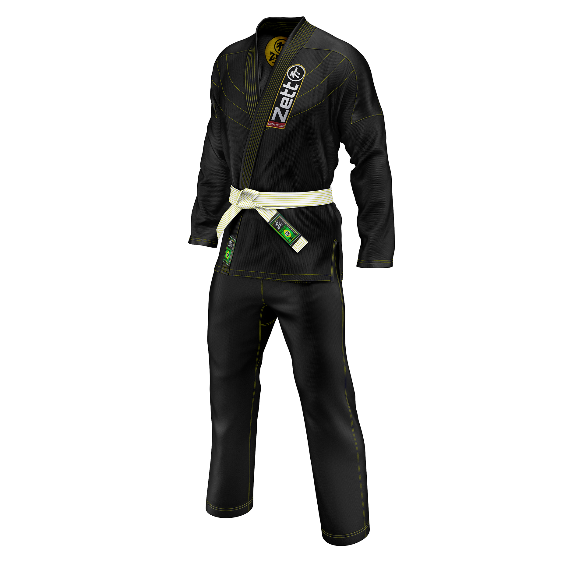 ZETT HEAVY BJJ KIDS UNIFORM V2 - BLACK