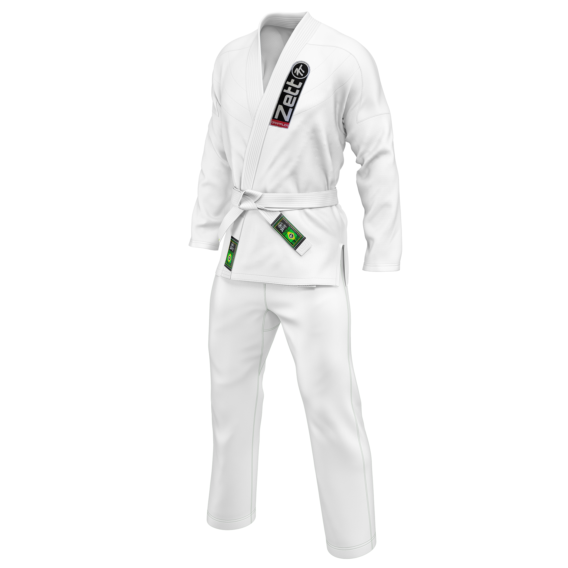 ZETT HEAVY BJJ KIDS UNIFORM V2- WHITE