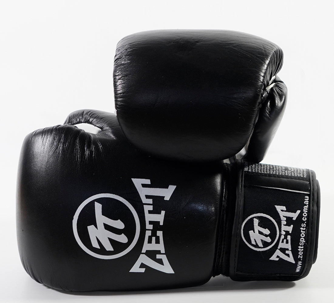 ZETT PRO LEATHER BOXING GLOVES