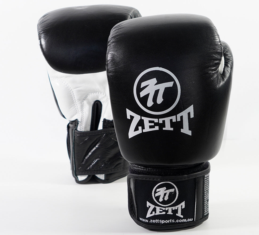 ZETT PRO LEATHER BOXING GLOVES