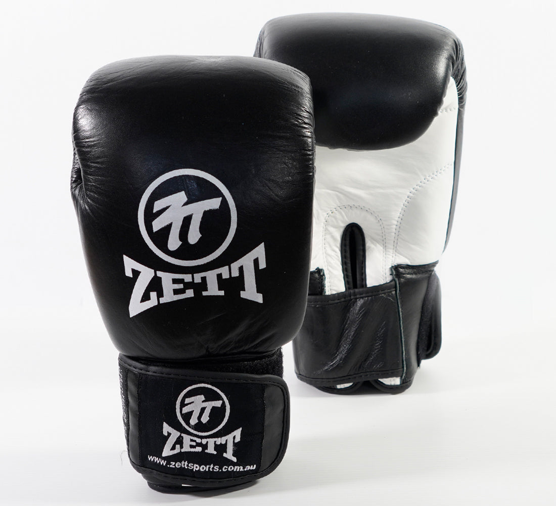 ZETT PRO LEATHER BOXING GLOVES
