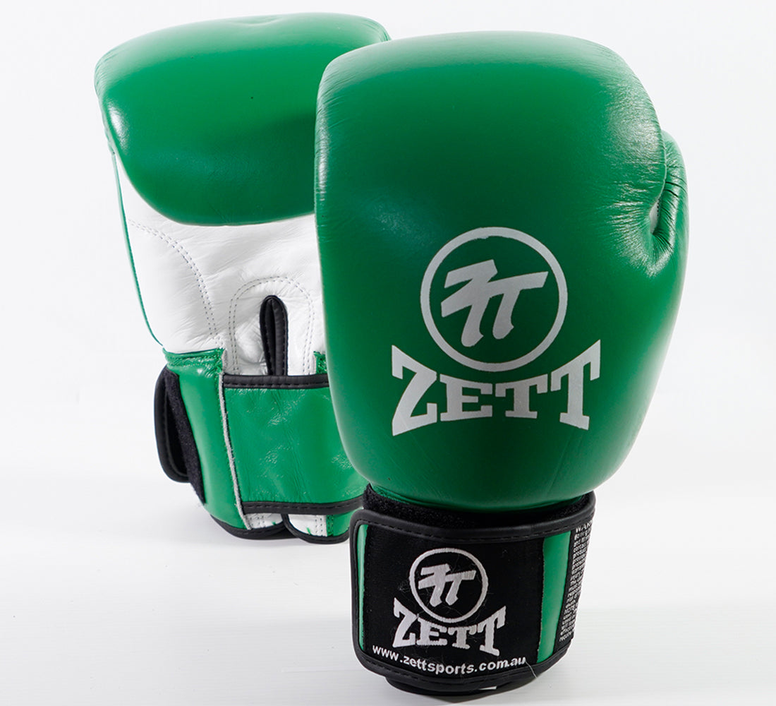 ZETT PRO LEATHER BOXING GLOVES